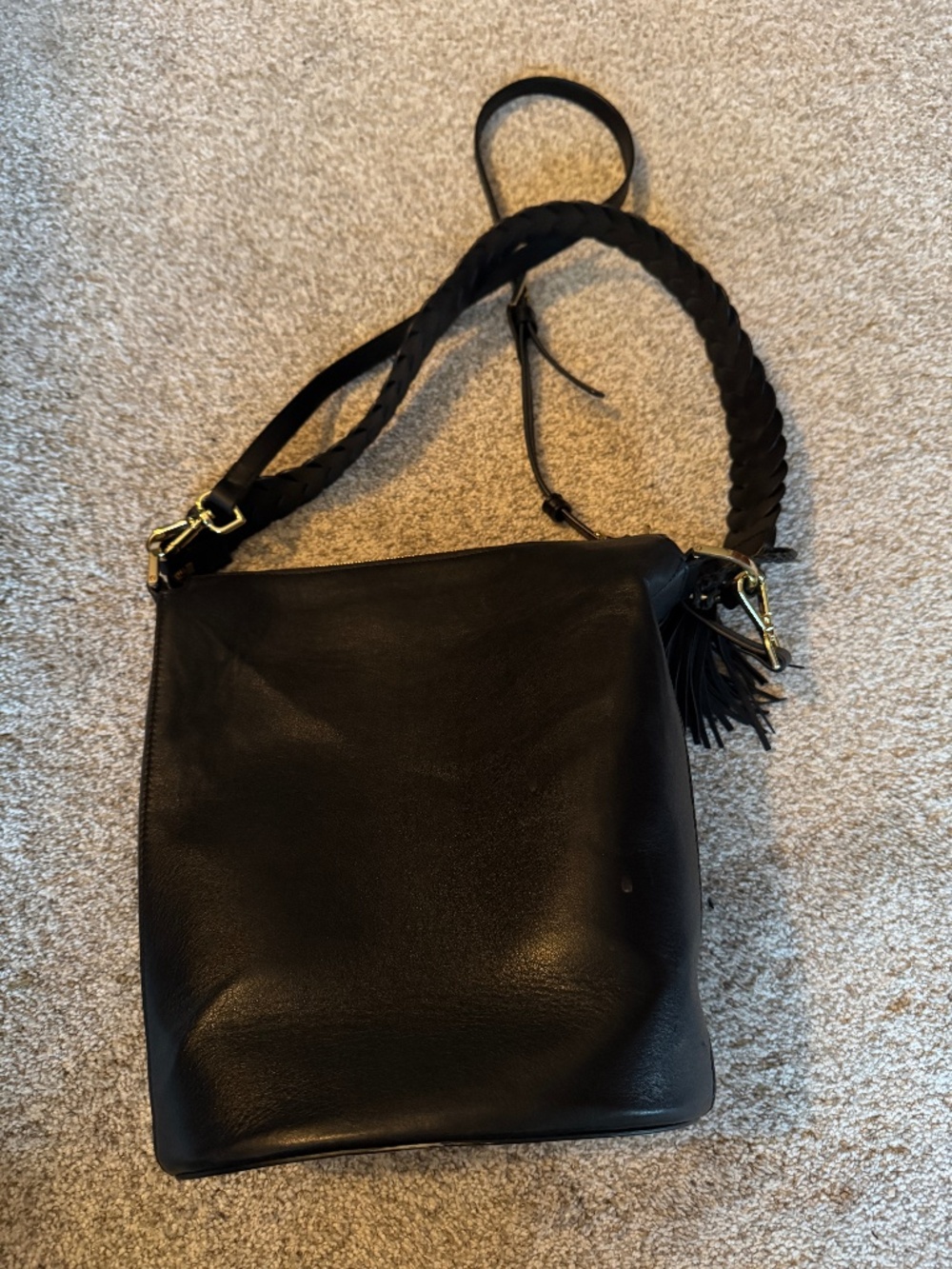 Ted baker suede leather bag